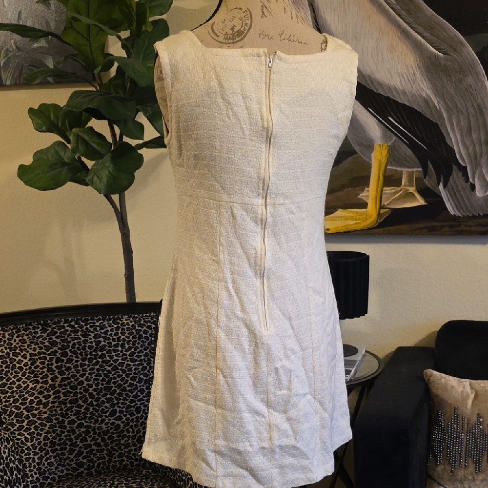 Harvest Moon Adorable Cream Sleeveless Summer Mini Dress - Picture 7 of 7